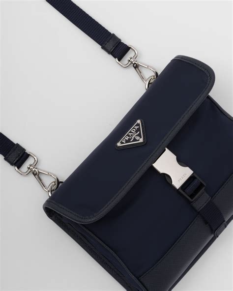 prada nylon and saffiano leather cellphone case|Re.